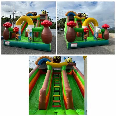 Tobogã Duplo Jardim Encantado