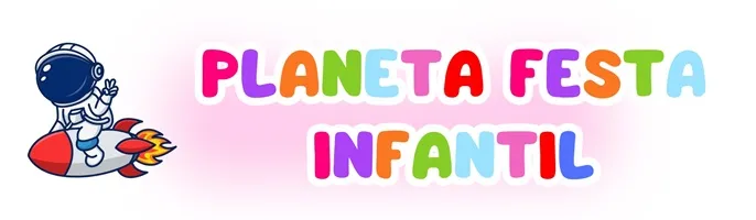 Logo planeta festa infantil